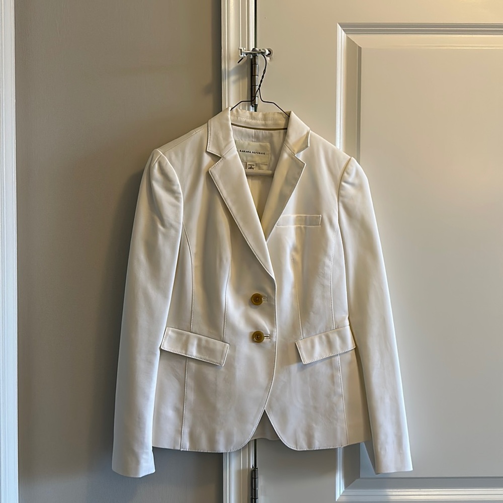 Classic white blazer